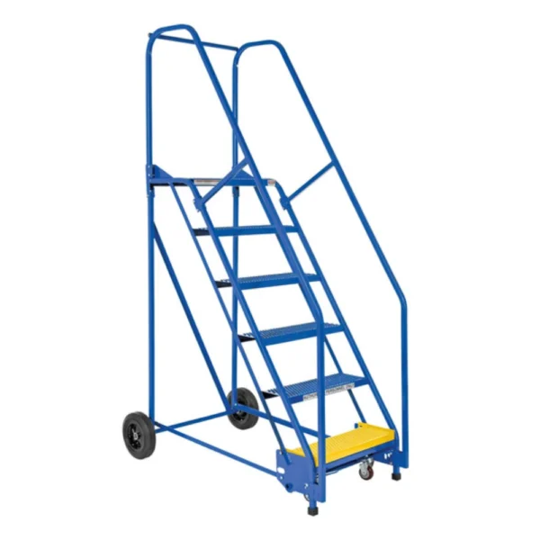Blue Rolling Ladder
